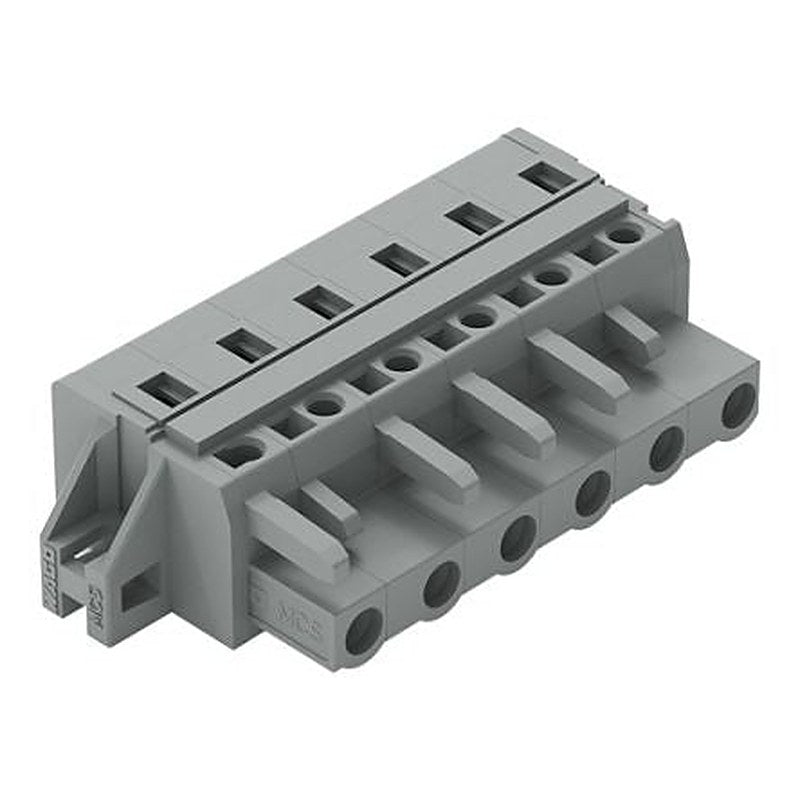 WAGO 231 Series Cable Connector Female Cage Clamp, 6-Pole, 16A, 6-Way