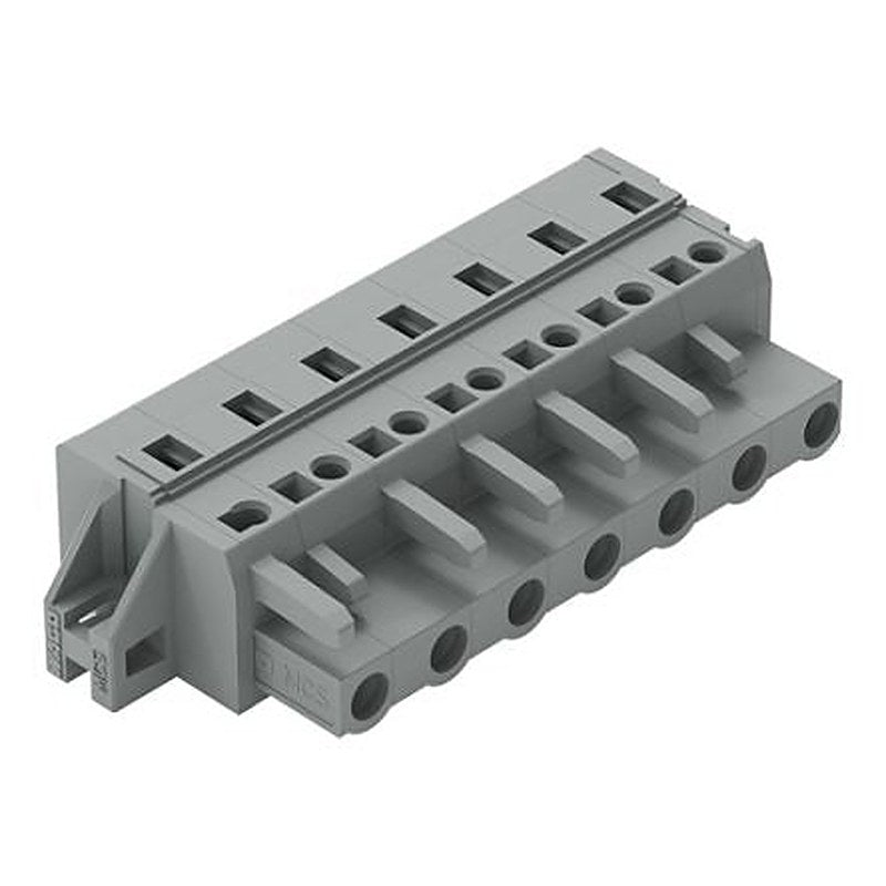 WAGO 231-207 Series Feed Through Pluggable Connector Female Cage Clamp, 7-Pole, 16A, 7-Way