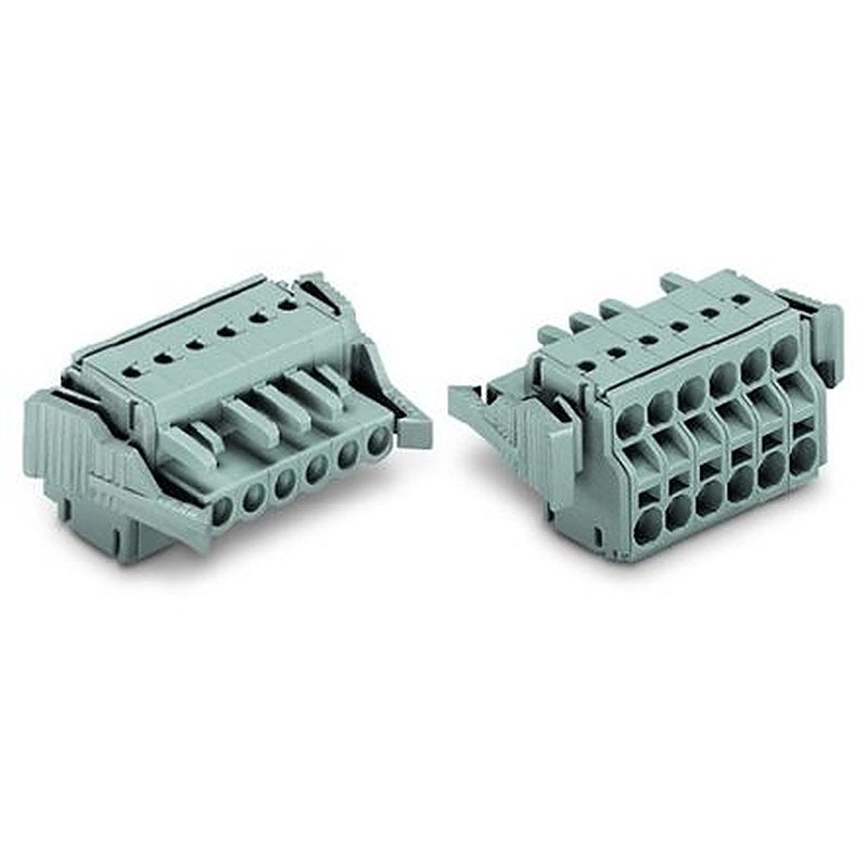 WAGO 231 Series Push-in Pluggable Connector Female Push-in, 4-Pole, 16A, 8-Way