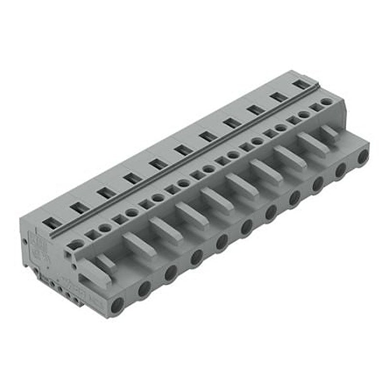 WAGO 231 Series Snap-in Pluggable Connector Female Cage Clamp, 11-Pole, 16A, 11-Way