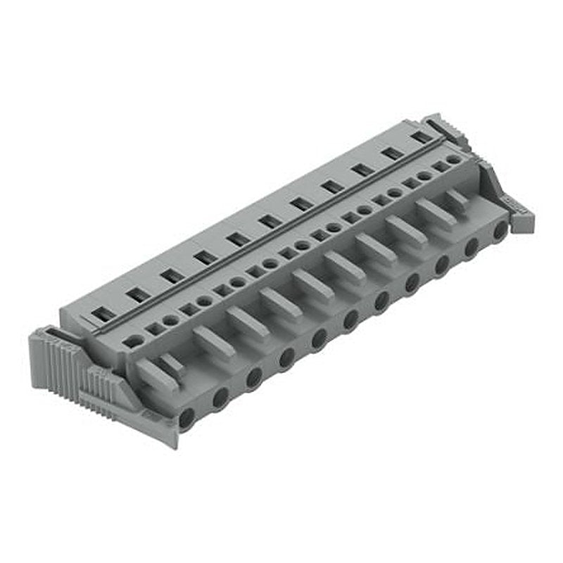 WAGO 231 Series Snap-in Pluggable Connector Female Cage Clamp, 11-Pole, 16A, 11-Way