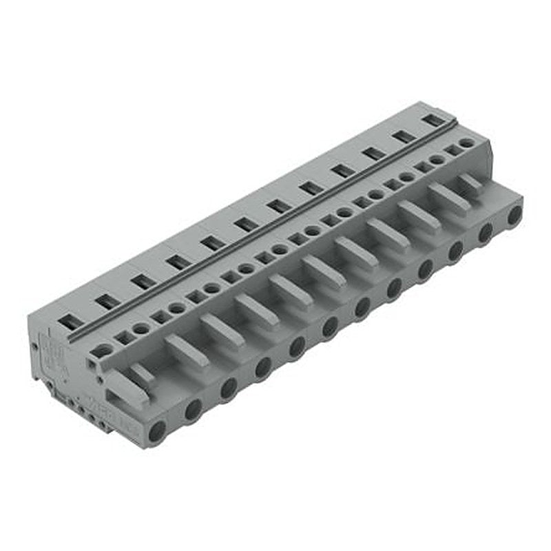 WAGO 231 Series Snap-in Pluggable Connector Female Cage Clamp, 12-Pole, 16A, 12-Way