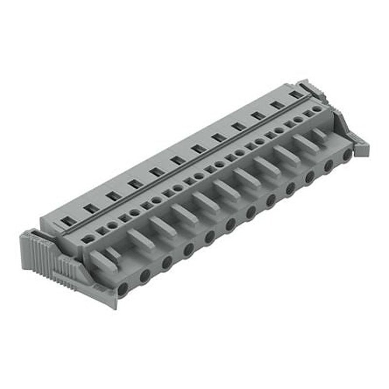 WAGO 231 Series Snap-in Pluggable Connector Female Cage Clamp, 12-Pole, 16A, 12-Way