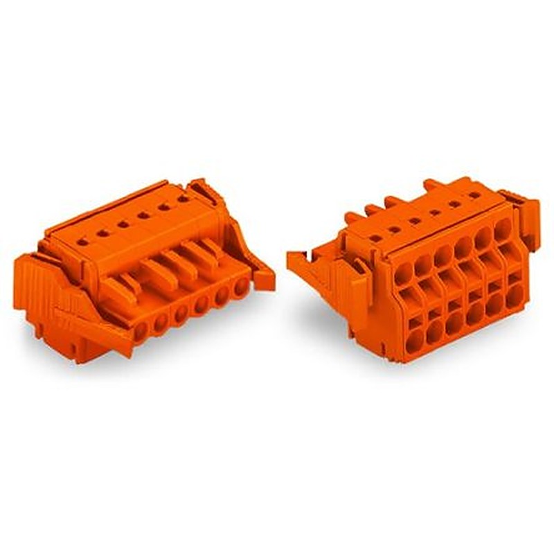 WAGO 231 Series Push-in Pluggable Connector Female Push-in, 11-Pole, 16A, 11-Way