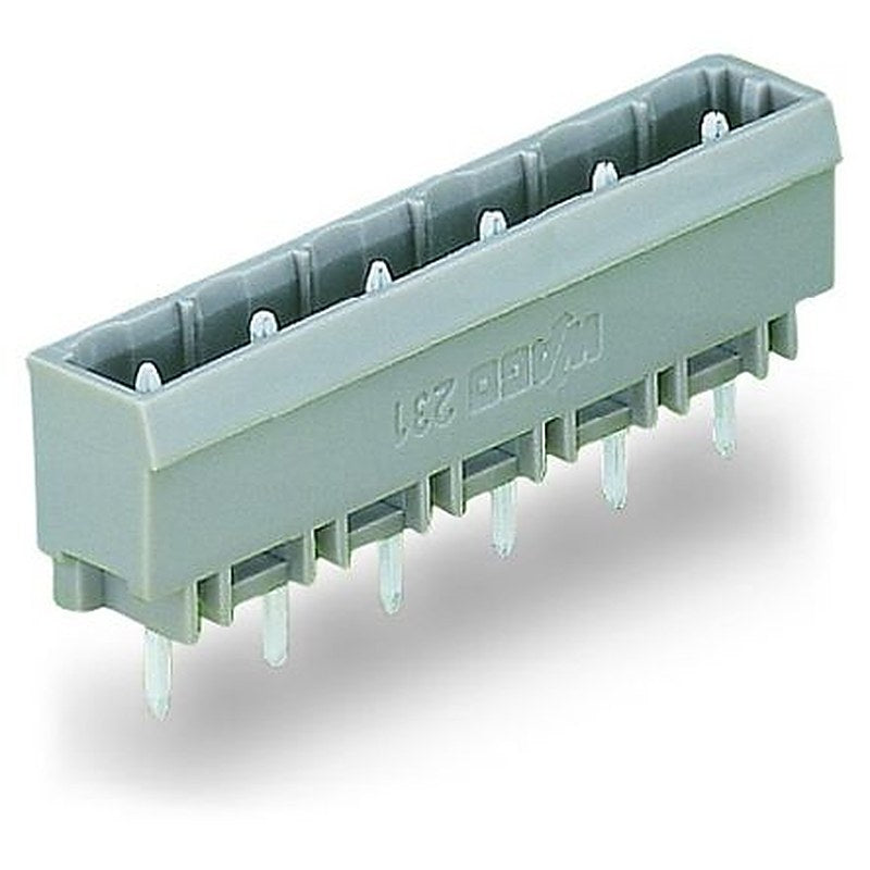 WAGO 231 Series Straight PCB Header, 4 Contact(s), 7.5 mm Pitch, 1 Row, Shrouded
