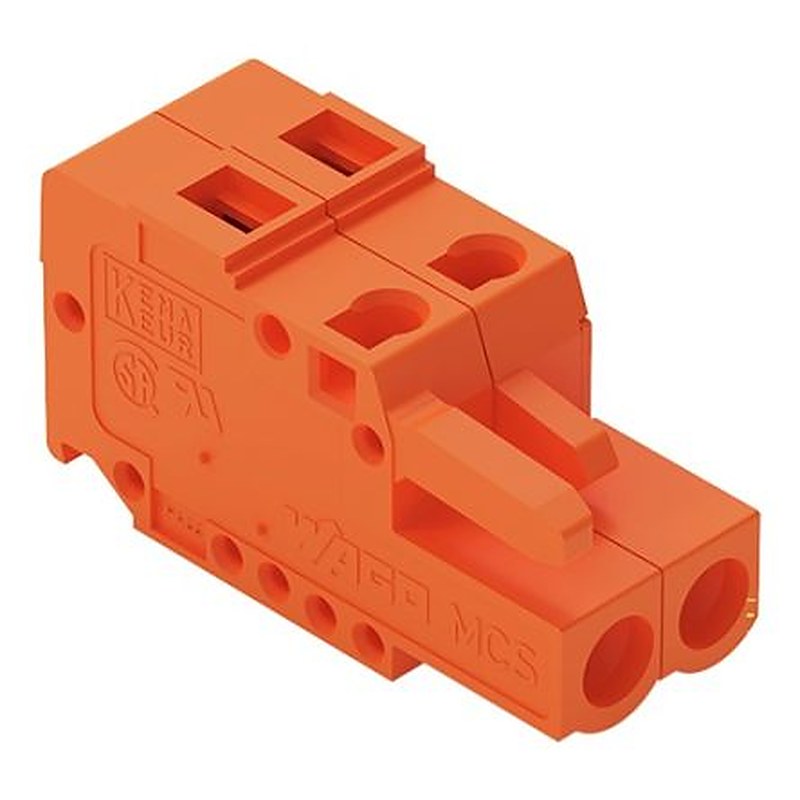 WAGO 231 Series Snap-in Connector Female Cage Clamp, 2-Pole, 16A, 2-Way