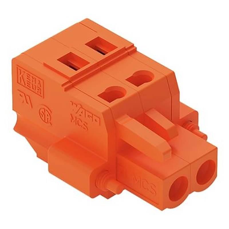WAGO 231 Series Screw Pluggable Connector Female Cage Clamp, 2-Pole, 16A, 2-Way