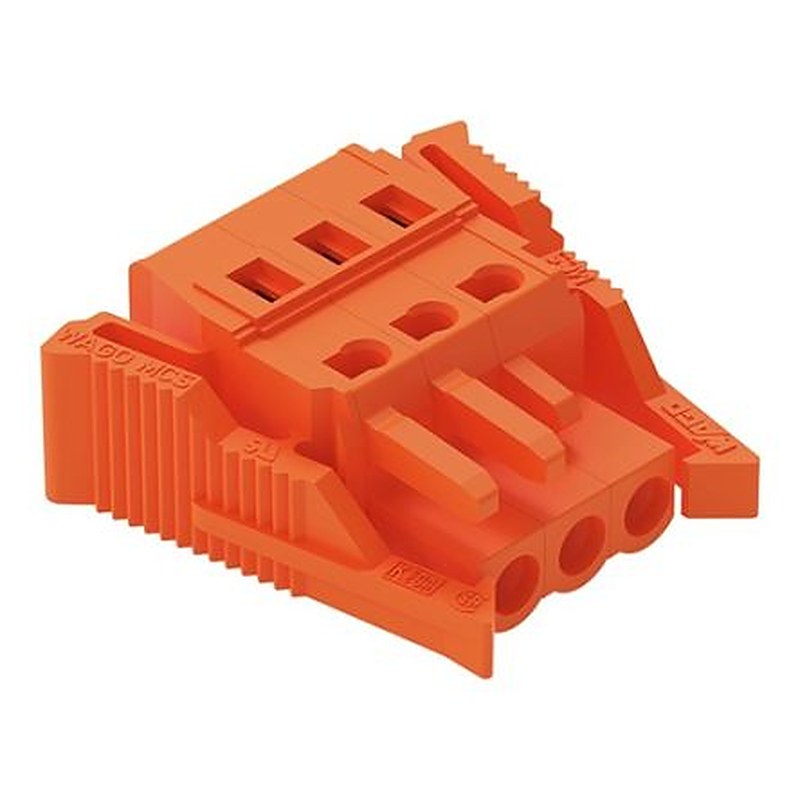 WAGO 231 Series Snap-in Connector Female Cage Clamp, 3-Pole, 16A, 3-Way