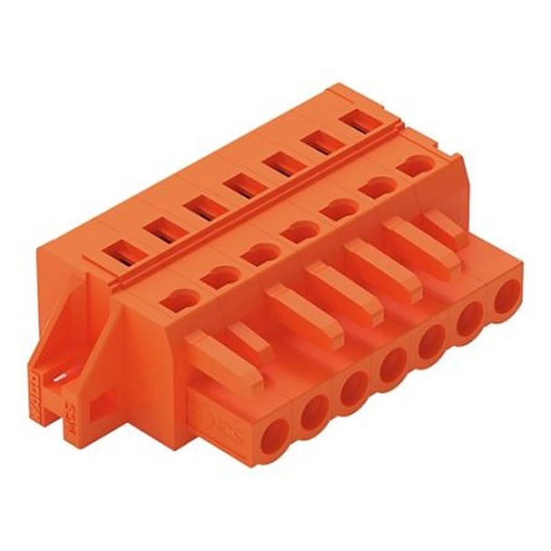 WAGO 231 Series Cable Connector Female Cage Clamp, 7-Pole, 16A, 7-Way
