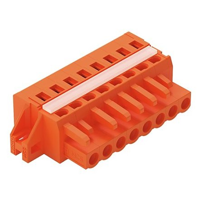 WAGO 231 Series Feed Through Connector Female Cage Clamp, 8-Pole, 16A, 8-Way