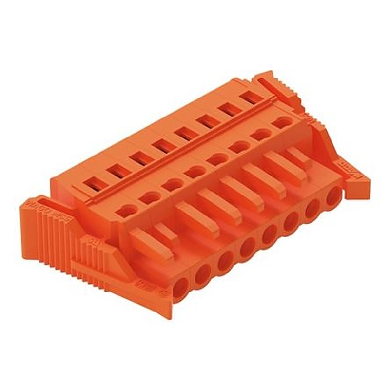 WAGO 231 Series Snap-in Pluggable Connector Female Cage Clamp, 8-Pole, 16A, 8-Way