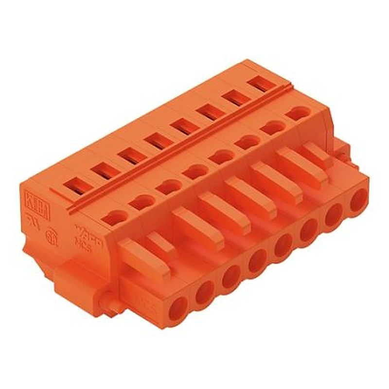 WAGO 231 Series Snap-in Connector Female Cage Clamp, 8-Pole, 16A, 8-Way