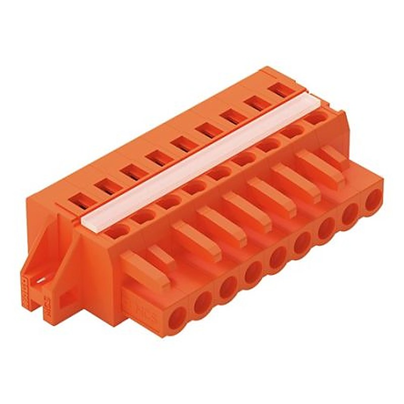 WAGO 231 Series Snap-in Pluggable Connector Female Cage Clamp, 9-Pole, 16A, 9-Way