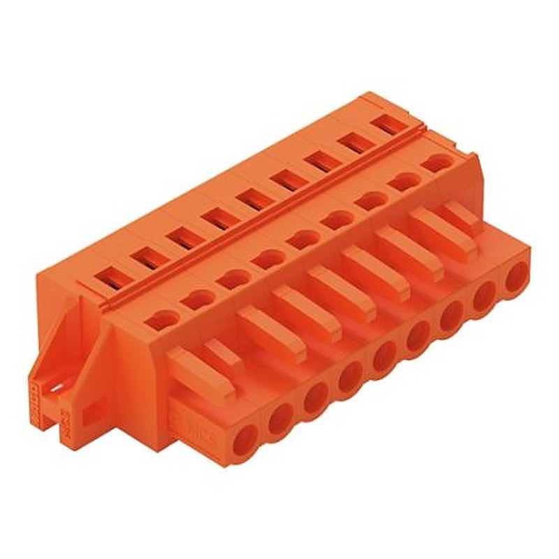 WAGO 231 Series Feed Through Connector Female Cage Clamp, 9-Pole, 16A, 9-Way