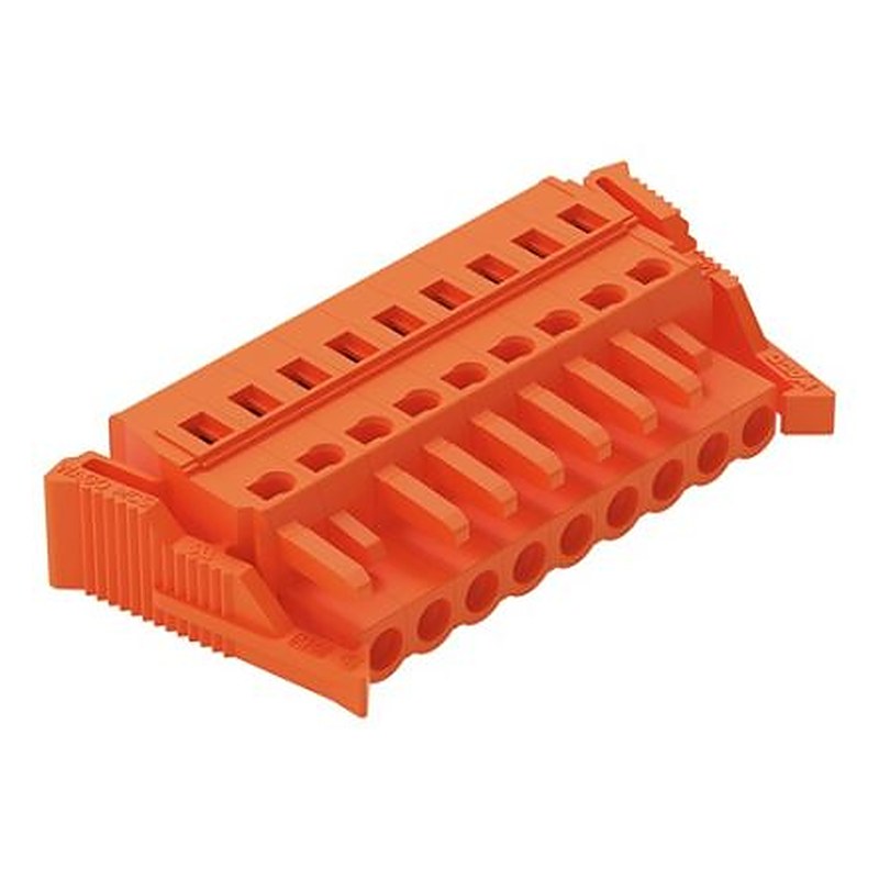 WAGO 231 Series Pluggable Connector Female Cage Clamp, 9-Pole, 16A, 9-Way