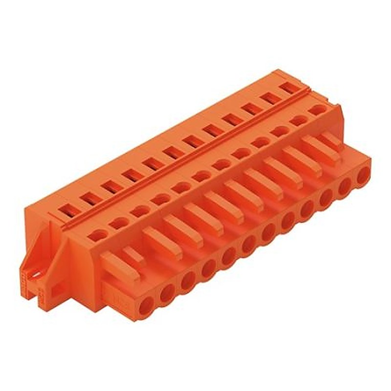 WAGO 231 Series Cable Pluggable Connector Female Cage Clamp, 12-Pole, 16A, 12-Way