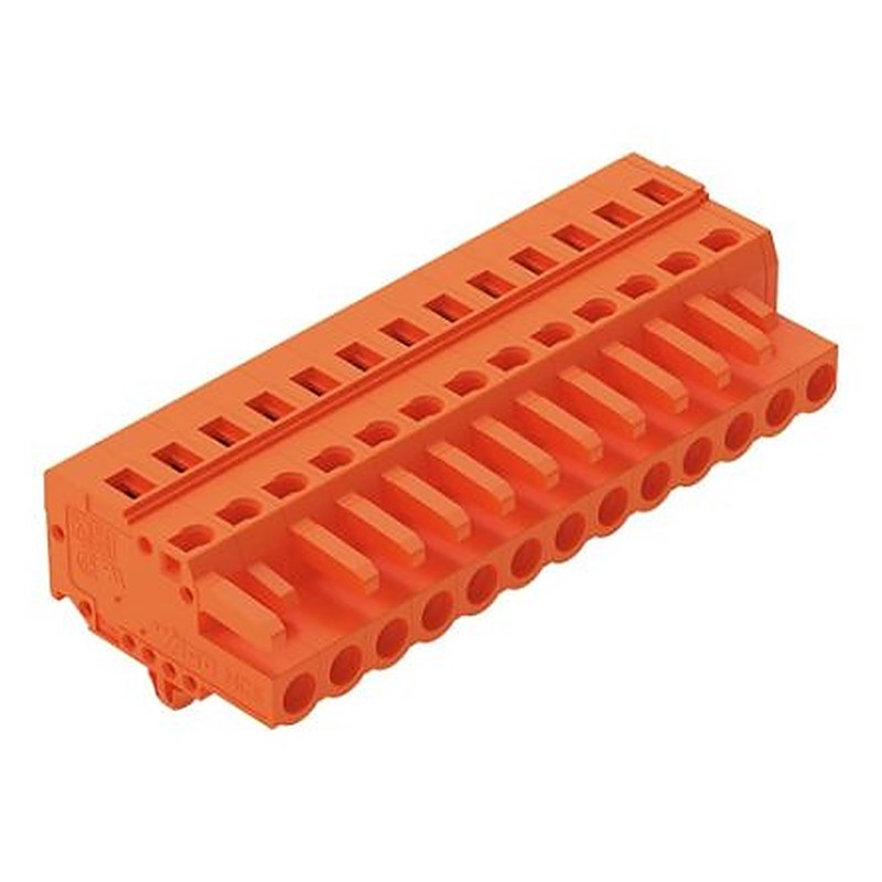 WAGO 231 Series Snap-in Connector Female Cage Clamp, 13-Pole, 16A, 13-Way