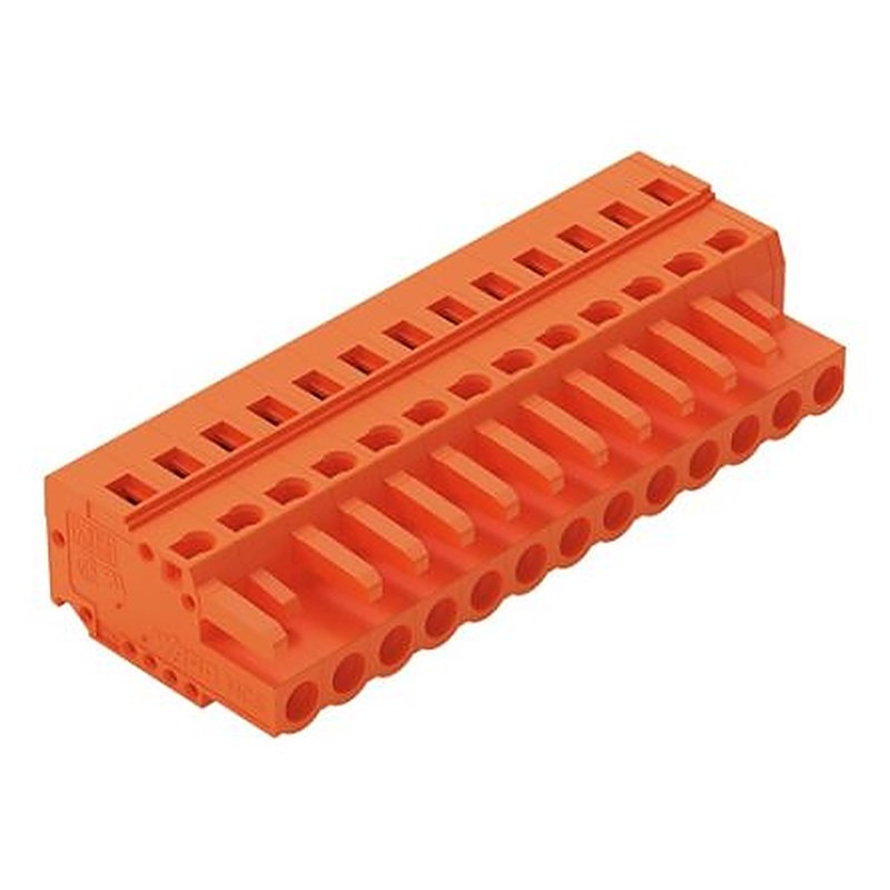 WAGO 231 Series Cable Pluggable Connector Female Cage Clamp, 13-Pole, 16A, 13-Way