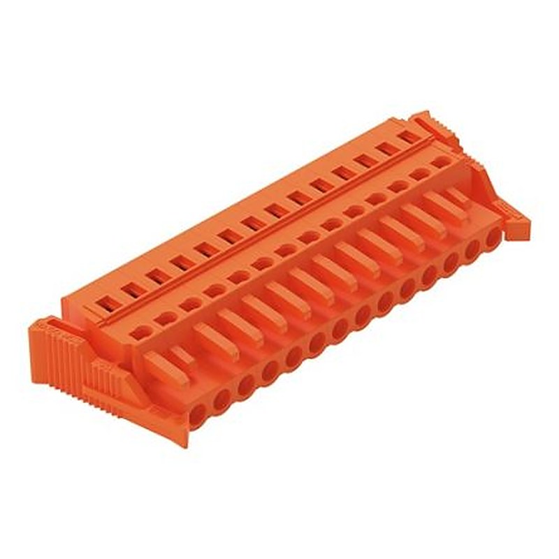 WAGO 231 Series Snap-in Connector Female Cage Clamp, 14-Pole, 16A, 14-Way