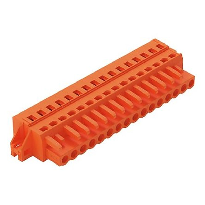 WAGO 231 Series Snap-in Connector Female Cage Clamp, 16-Pole, 16A, 16-Way