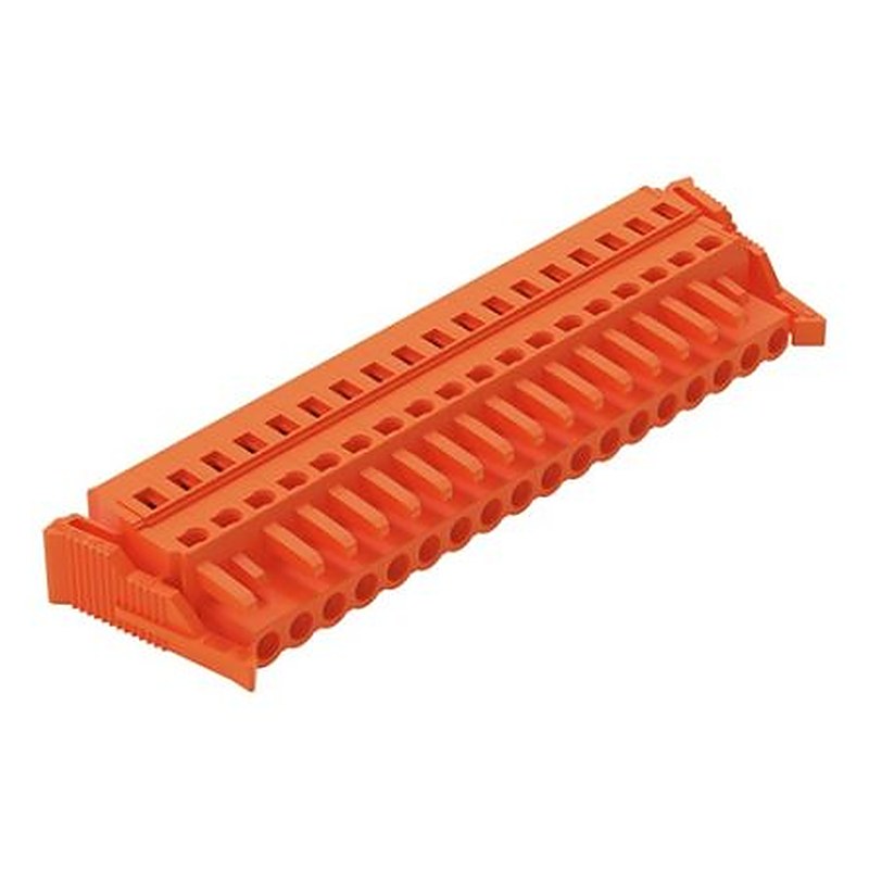 WAGO 231 Series Cable Pluggable Connector Female Cage Clamp, 18-Pole, 16A, 18-Way
