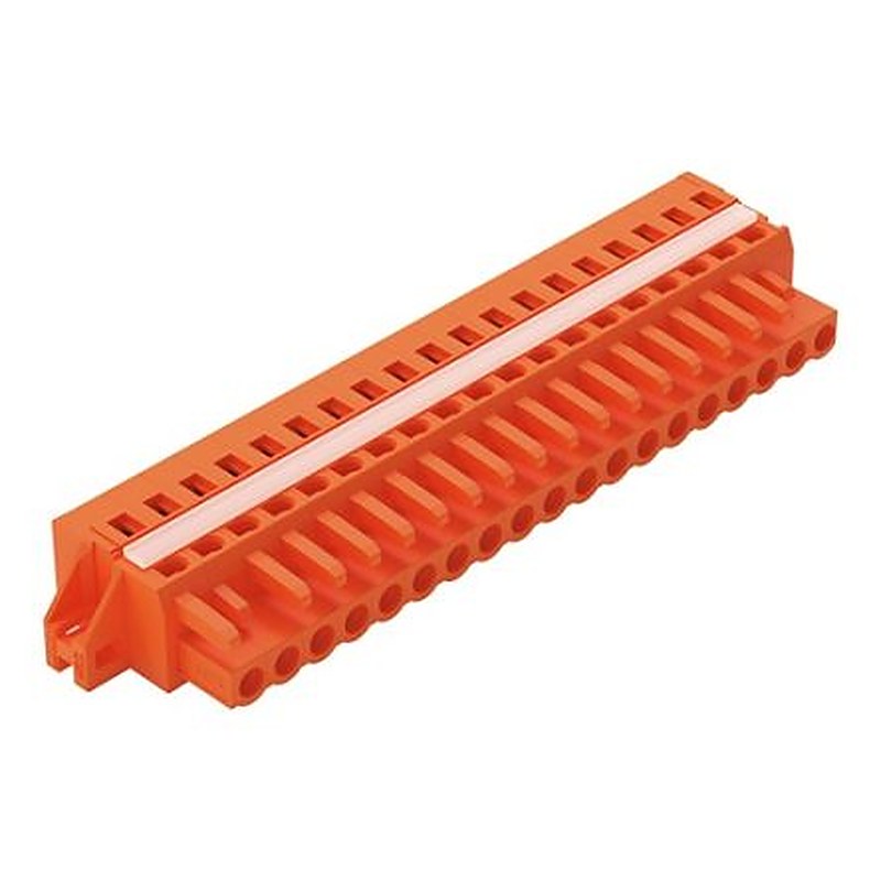WAGO 231 Series Free Hanging Pluggable Connector Female Cage Clamp, 19-Pole, 16A, 19-Way
