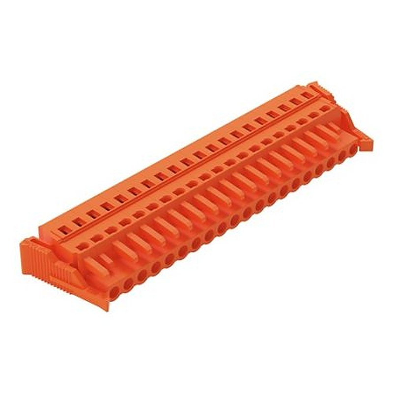 WAGO 231 Series Snap-in Pluggable Connector Female Cage Clamp, 20-Pole, 16A, 20-Way