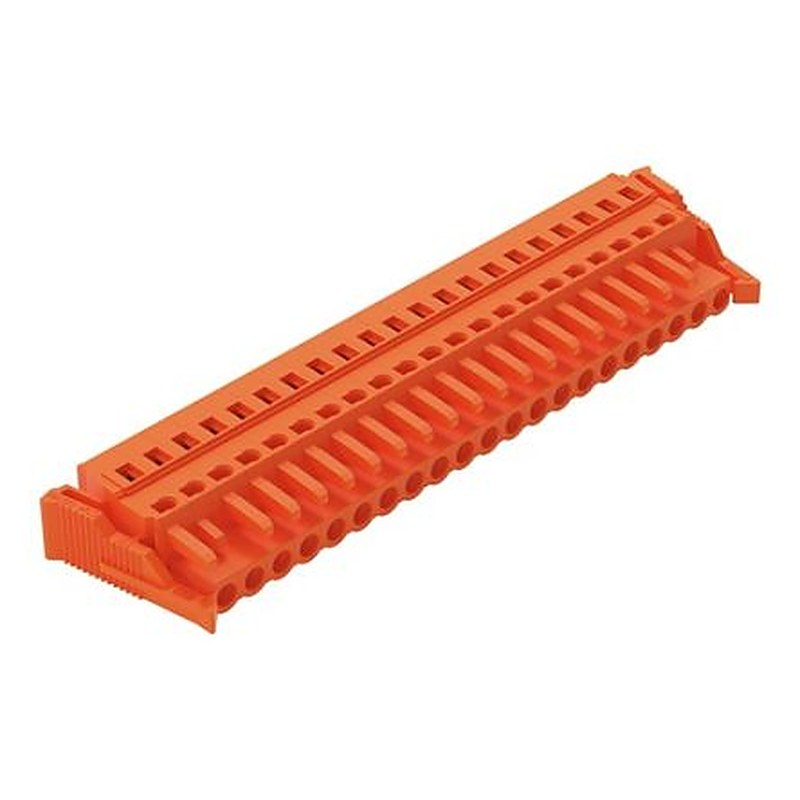 WAGO 231 Series Snap-in Pluggable Connector Female Cage Clamp, 21-Pole, 16A, 21-Way