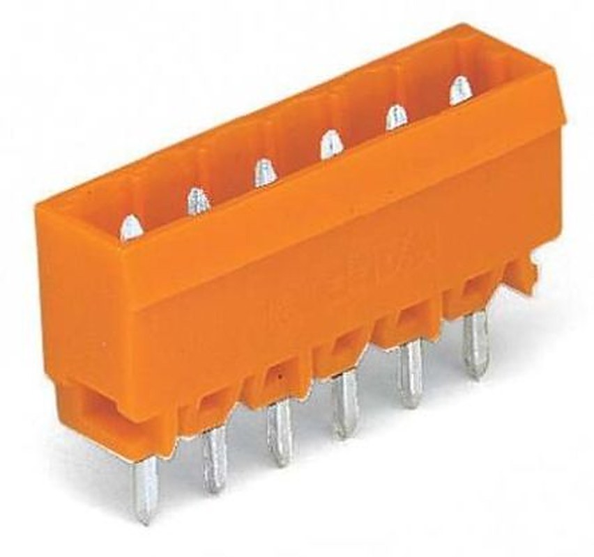 WAGO 231 Series Straight PCB PCB Header, 8 Contact(s), 5.08 mm Pitch, 1 Row