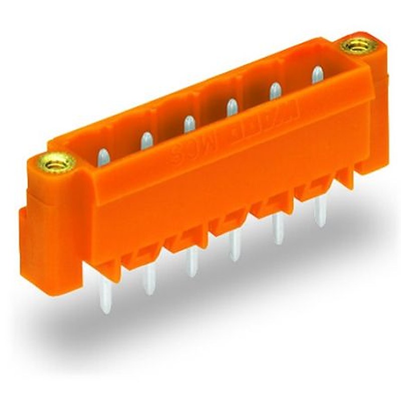 WAGO 231 Series Straight PCB PCB Header, 8 Contact(s), 5.08 mm Pitch, 1 Row, Shrouded