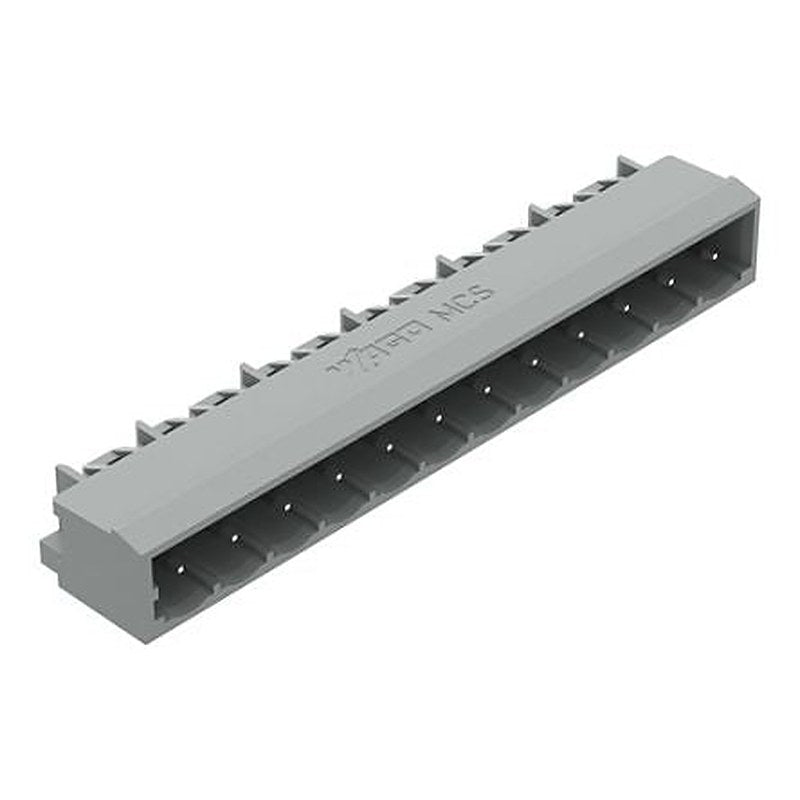 WAGO 231 Series Angled PCB PCB Header, 12 Contact(s), 5 mm Pitch, 1 Row, Shrouded