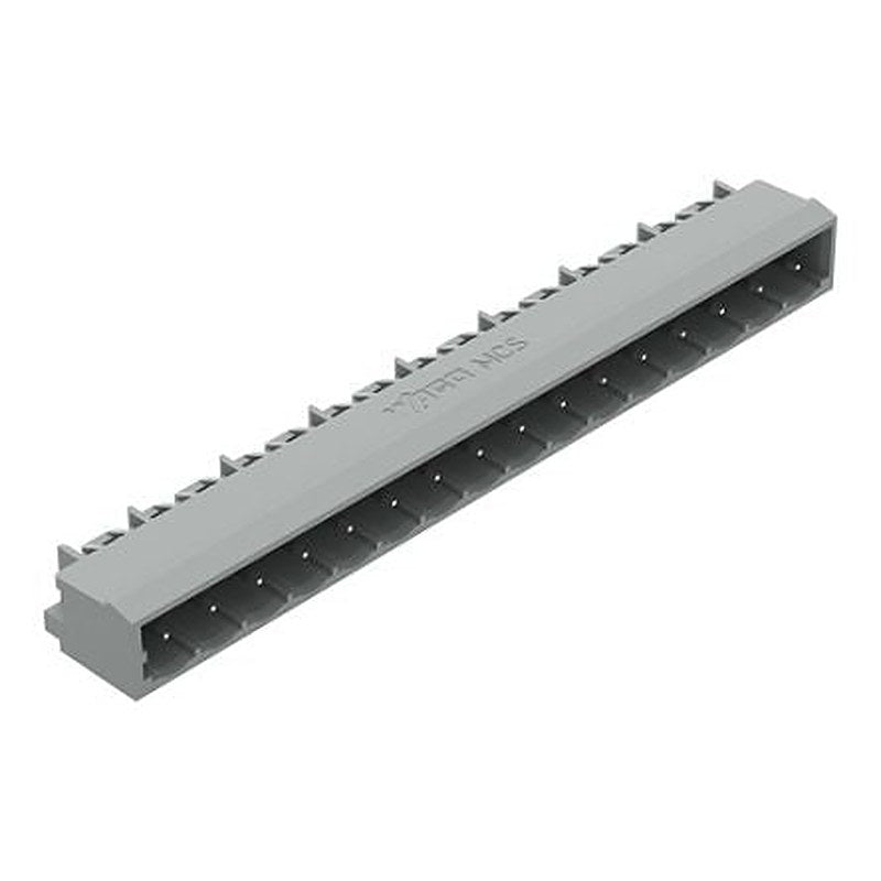 WAGO 231 Series Angled PCB PCB Header, 16 Contact(s), 5 mm Pitch, 1 Row, Shrouded