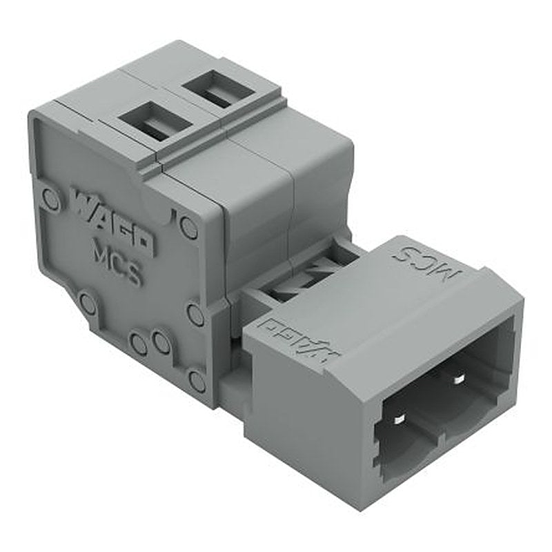 WAGO 231 Series Pluggable Terminal Block, 2-Contact, 5 mm Pitch, 1 Row, 231-602-1