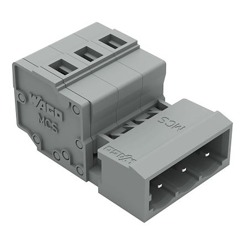 WAGO 231 Series Pluggable Terminal Block, 3-Contact, 2.5 mm Pitch, 1 Row, 231-603-1