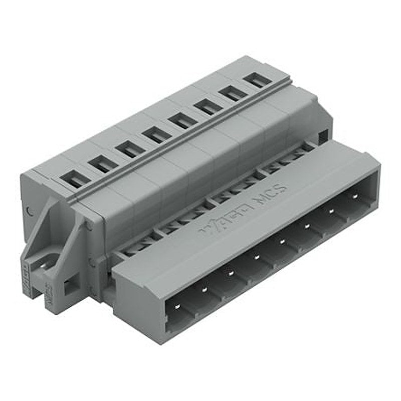 WAGO 231 Series Snap-in Pluggable Connector Male Cage Clamp, 8-Pole, 12A, 8-Way