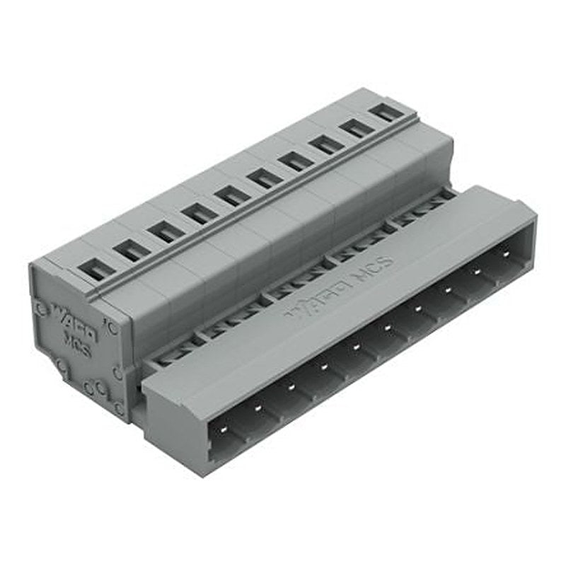 WAGO 231 Series Snap-in Connector Male Cage Clamp, 10-Pole, 12A, 10-Way