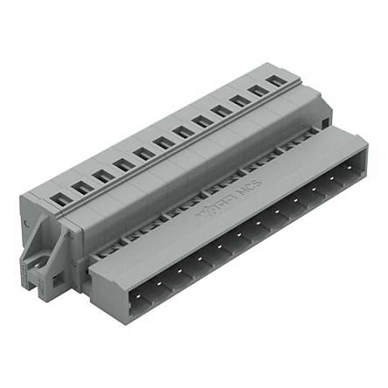 WAGO 231 Series Feed Through Pluggable Connector Male Cage Clamp, 12-Pole, 12A, 12-Way