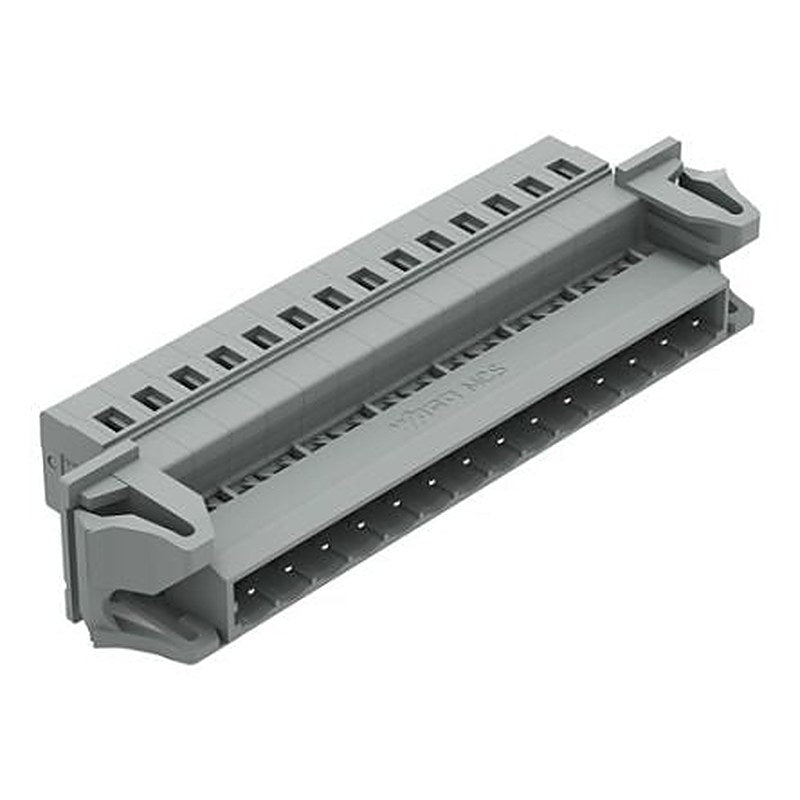 WAGO 231 Series Snap-in Pluggable Connector Male Cage Clamp, 14-Pole, 12A, 14-Way