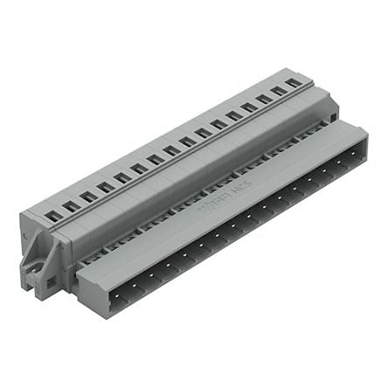 WAGO 231 Series Feed Through Pluggable Connector Male Cage Clamp, 16-Pole, 12A, 16-Way
