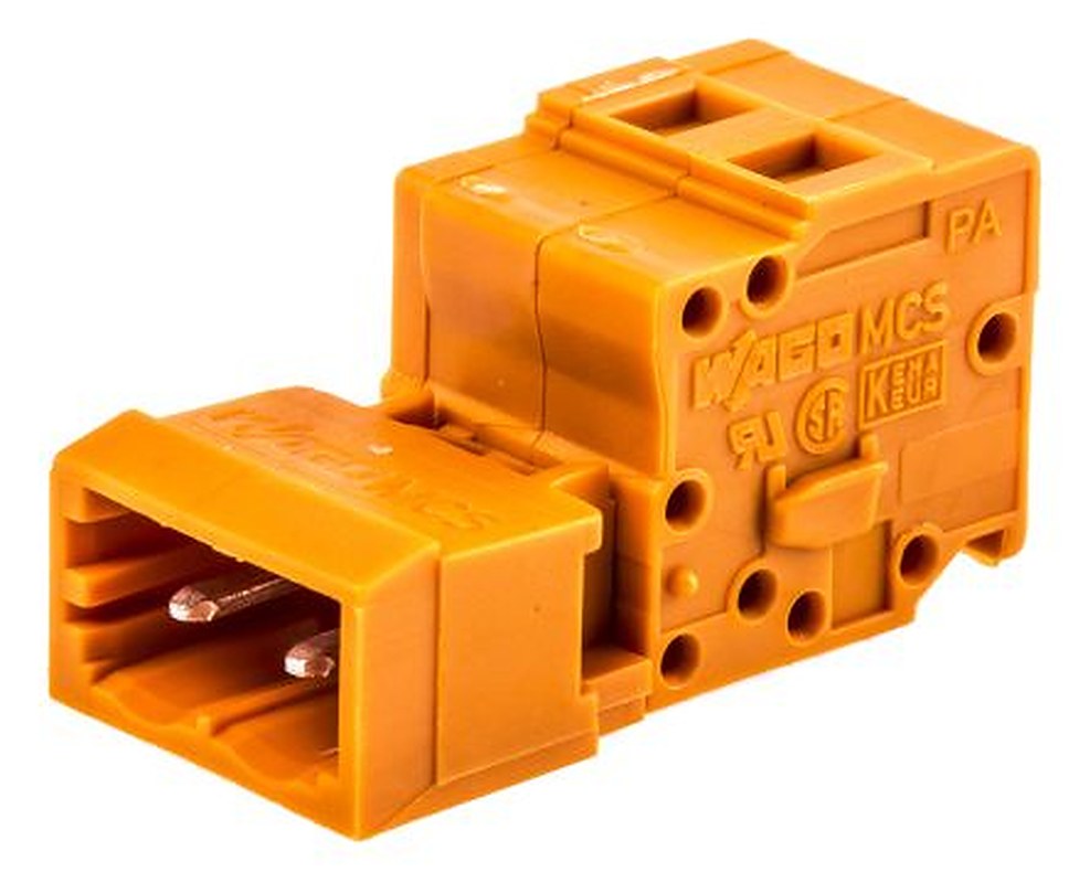 WAGO MCS-MIDI Classic Series Pluggable Terminal Block, 2-Contact, 5.08 mm Pitch, 1 Row, 231-632