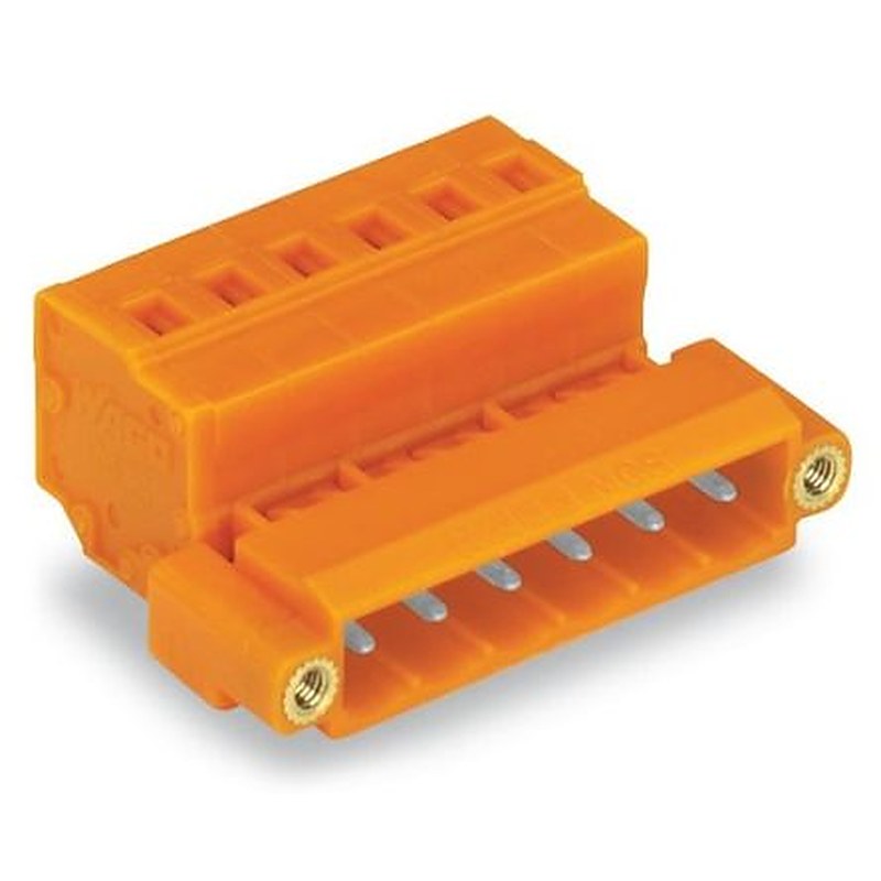 WAGO 231 Series Feed Through Pluggable Connector Male Cage Clamp, 5-Pole, 12A, 5-Way