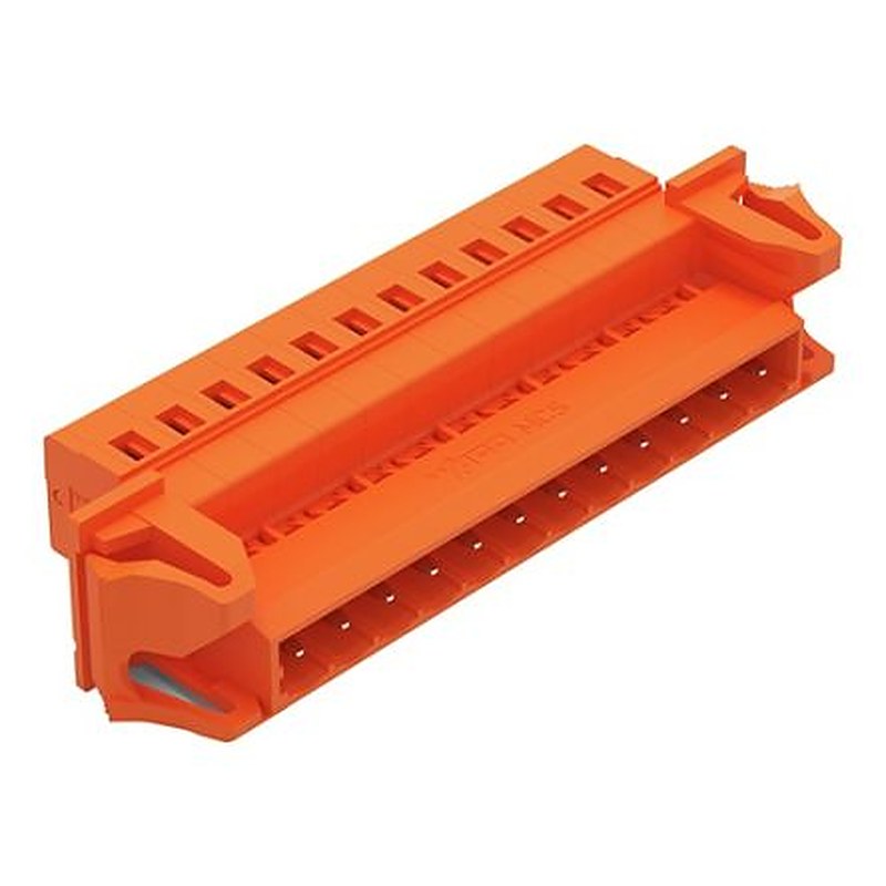 WAGO 231 Series Snap-in Pluggable Connector Male Cage Clamp, 12-Pole, 12A, 12-Way