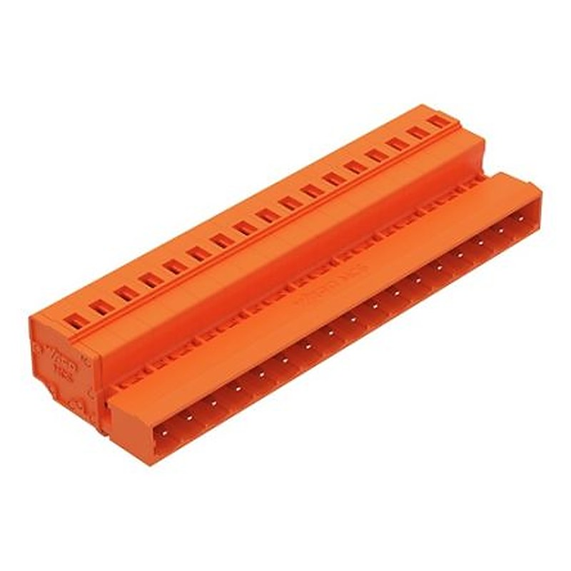 WAGO 231 Series DIN Rail, Panel Mount Connector Male Cage Clamp, 15-Pole, 12A, 15-Way