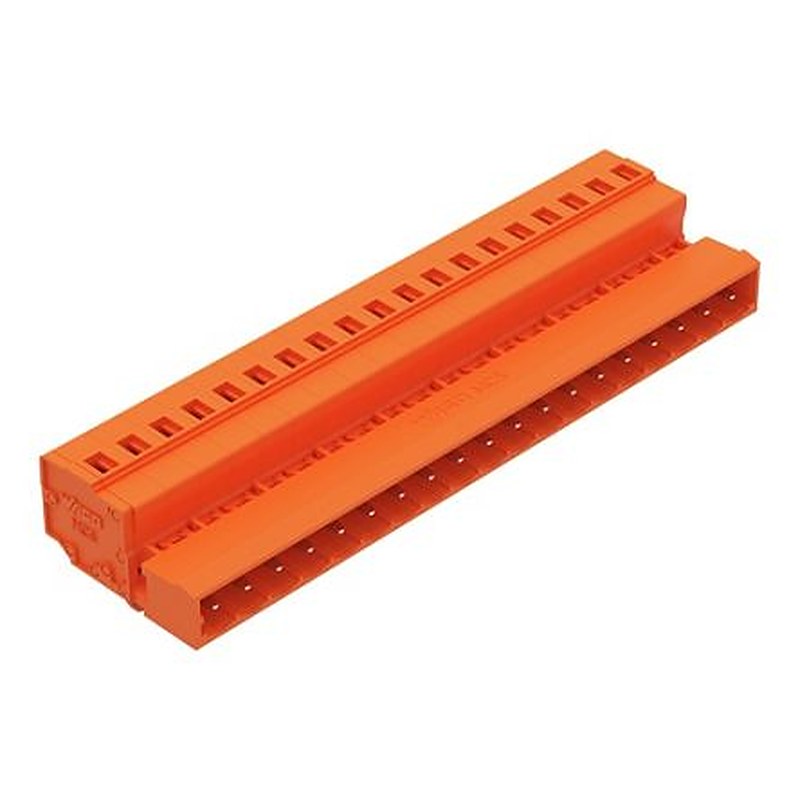 WAGO 231 Series Snap-in Pluggable Connector Male Cage Clamp, 19-Pole, 12A, 19-Way