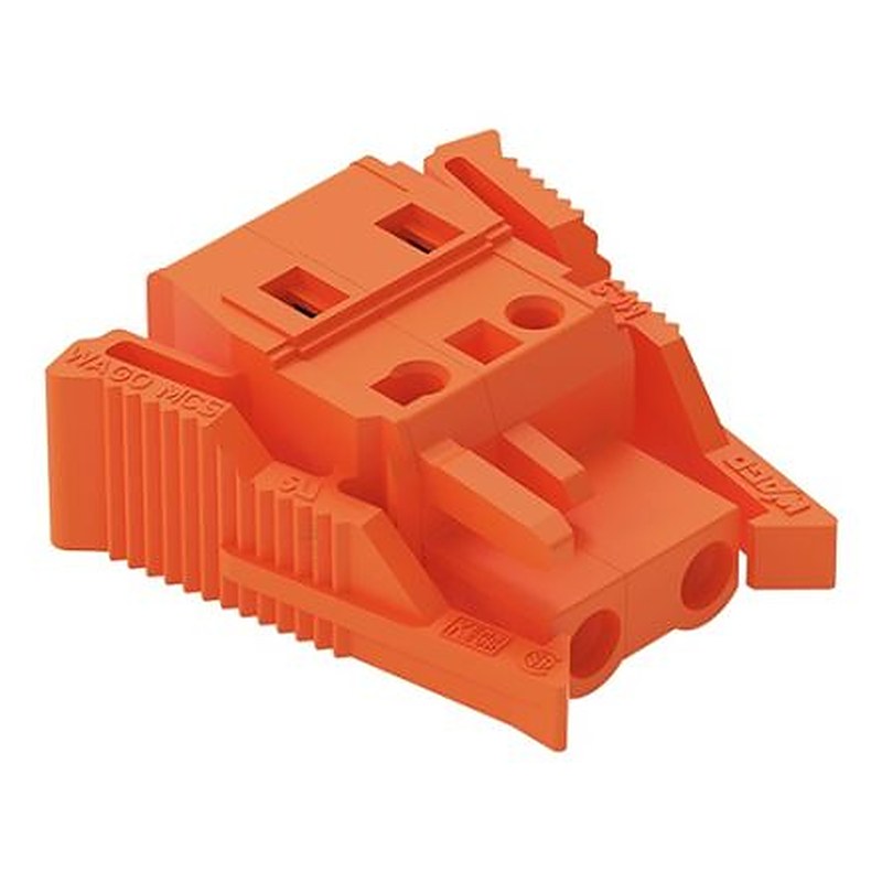 WAGO 231-702 Series Pluggable Connector Female Cage Clamp, 2-Pole, 16A, 2-Way