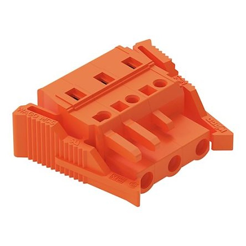 WAGO 231 Series Snap-in Connector Female Cage Clamp, 3-Pole, 16A, 3-Way