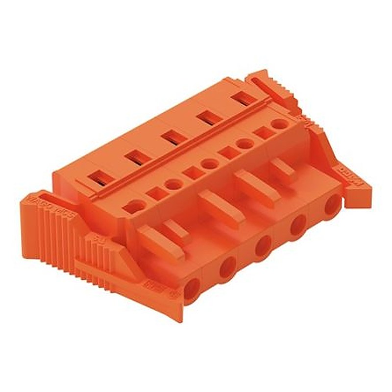 WAGO 231 Series Snap-in Pluggable Connector Female Cage Clamp, 5-Pole, 16A, 5-Way