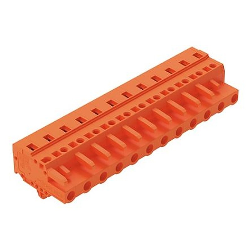 WAGO 231 Series Snap-in Connector Female Cage Clamp, 12-Pole, 16A, 12-Way
