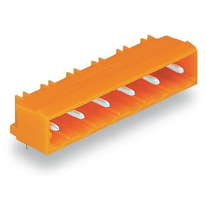 WAGO 231 Series Angled PCB PCB Header, 3 Contact(s), 7.62 mm Pitch, 1 Row, Shrouded