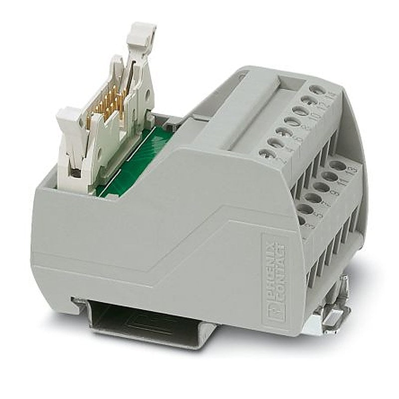 Phoenix Contact 14-Contact Male Interface Module, Flat Ribbon Cable Connector, DIN Rail, 1A